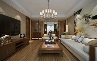 西安伟业公馆144㎡三居室新中式风格装修效果图-金小磊设计作品
