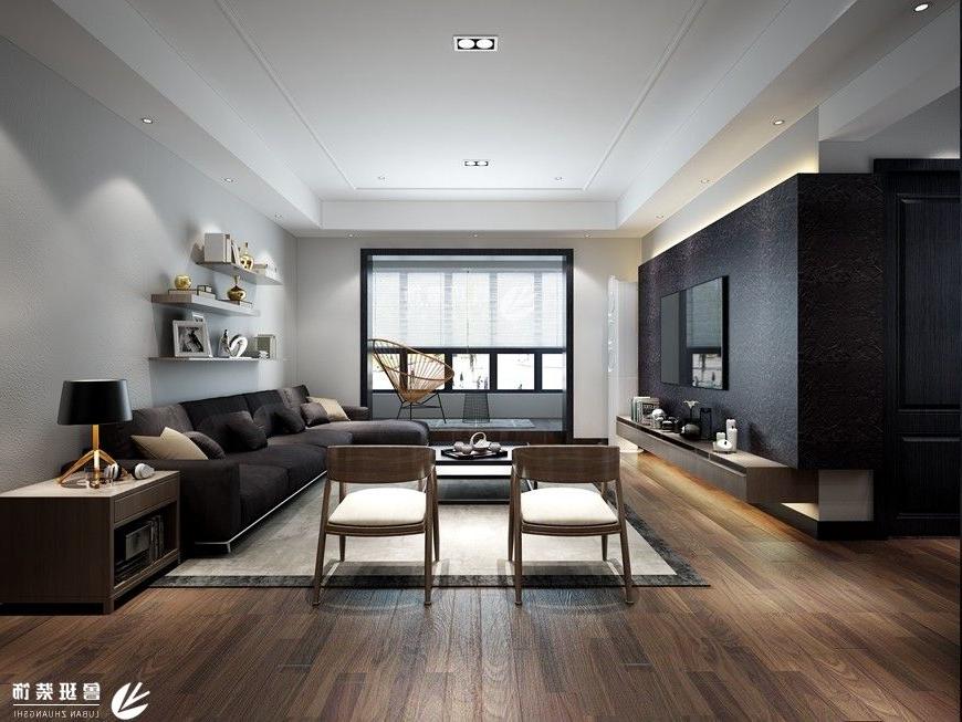 雅居乐铂琅峯,现代风格效果图,客厅设计